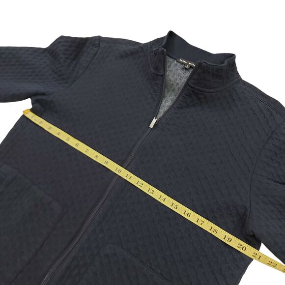 Robert Barakett Jacket Mens Medium Navy Morven Full Zip Textured Soft Fabric - Picture 11 of 12